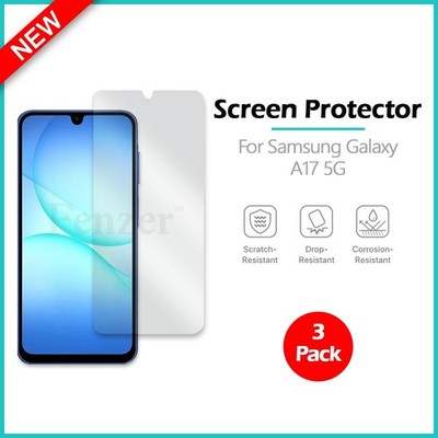3-Pack LCD Ultra Clear HD Screen Protector for Android Samsung Galaxy A17 5G