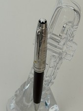 Montblanc style luxury ballpoint pen – burgundy & silver – elegant writing pen