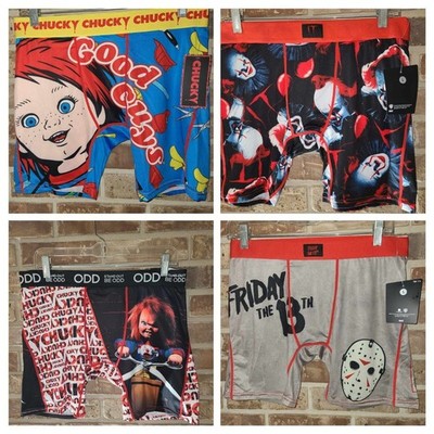 Halloween Horror Boxer Briefs Underwear Chucky Jason Vorhees IT Pennywise