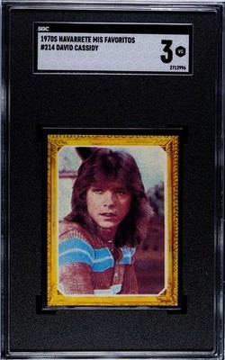 1978 Navarette Mis Favoritos #214 DAVID CASSIDY SGC 3 Pop 1 highest