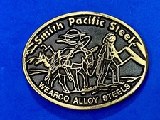 Smith Pacific Steel Wearco Co. Alloy Steels Solid Brass Dynabuckle Belt Buckle