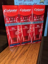 Lot Of 3:Colgate Optic White Renewal HIGH IMPACT WHITE Teeth Toothpaste 3.0 oz 