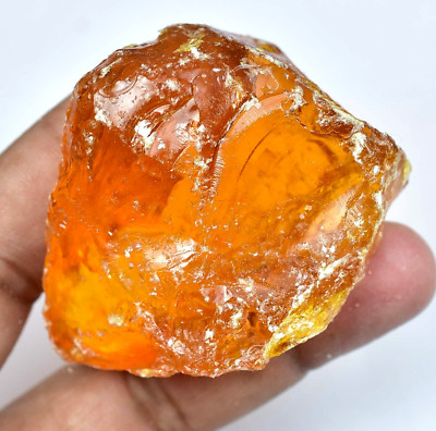 183.00 CT Natürlich Baltisch Karamellbonbon Ei Eigelb Bernstein Facettiert Rough