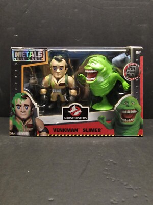 NIB Jada Toys Metals Die Cast Ghostbusters Venkman & Slimer 4'' Figures Twin Pack