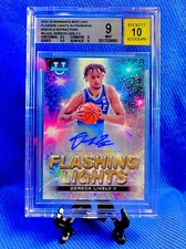 2022-23 Bowman’s Best U FLASHING LIGHTS Dereck Lively II Auto /25 RC BGS 9/10