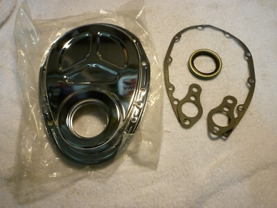 Chevrolet Small Block V8 283-400 Steuerdeckel Chrom