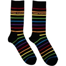 Pink Floyd Unisex Ankle Socks: Wide Stripes Black  UK Size 6 - 11 