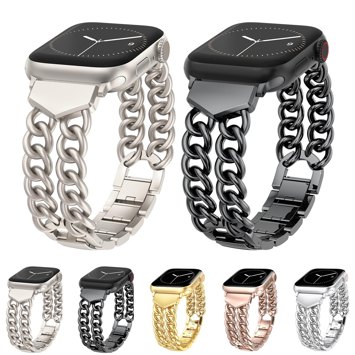 For Apple Watch Series 10 9 8 7 6 5 4 SE Ultra Chain Strap 