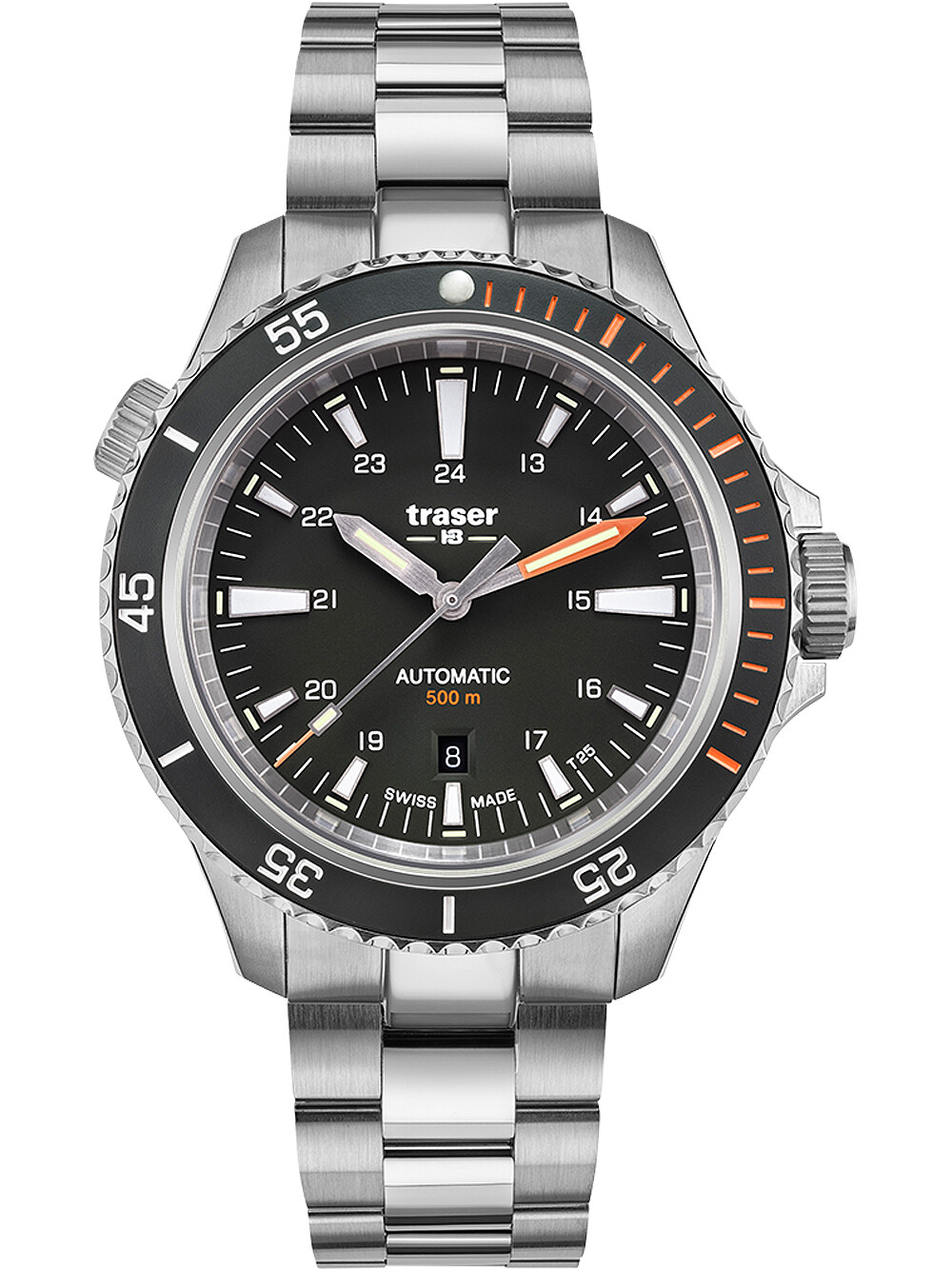 Traser H3 110324 P67 Diver Automatik черный Herrenuhr 46мм 50АТМ