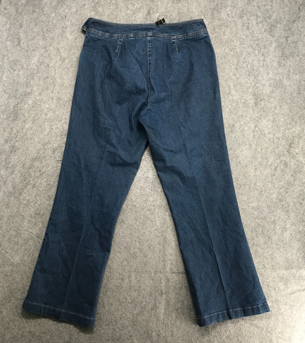 Westbound Petites Jeans Womens Size 12P Stretch Boot Cut Buckled Waist Denim