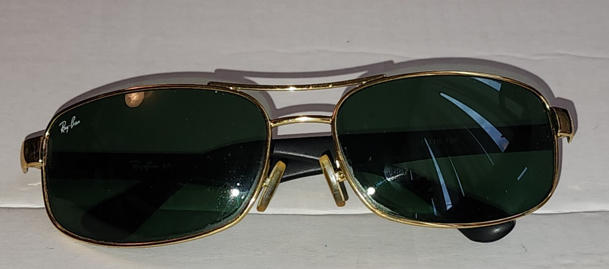 Ray-Ban Rectangular Aviator Sunglasses  -  BLACK … - image 8