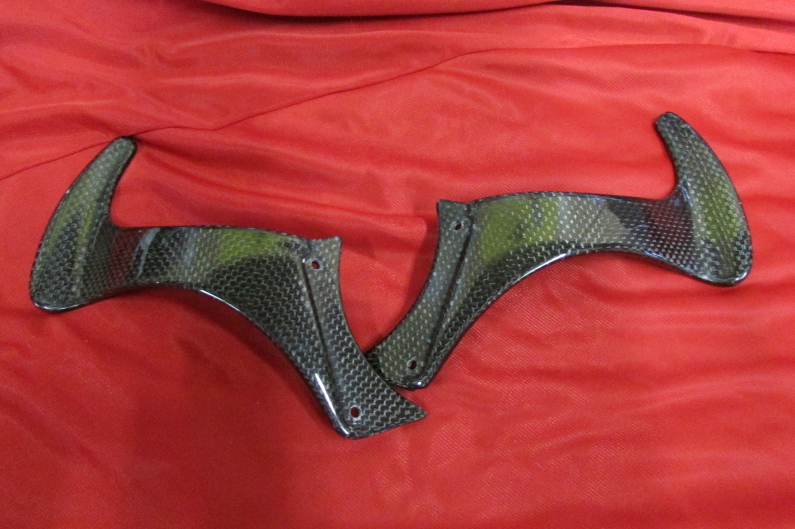 Ferrari F430, Carbon Fiber, F1 Paddle Shifter Set, 1x1 Weave Pattern, New RTuned