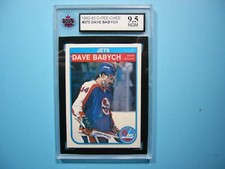 1982/83 O-PEE-CHEE NHL HOCKEY CARD #375 DAVE BABYCH KSA 9.5 NGM SHARP+ 82/83 OPC