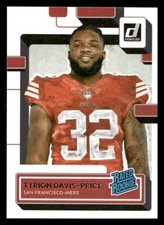 2022 Donruss #326 Tyrion Davis-Price Canvas Rookie San Francisco 49ers