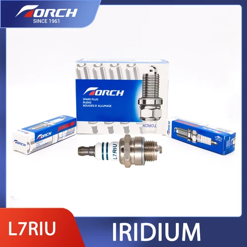 2X TORCH L7RIU Zündkerzen Iridium für NGK BMR7A BM7A DENSO W22M-U Rasenmäher Kle - Bild 4 von 8