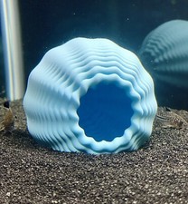 Aquarium Hideout Swirl Cave Decoration Fish Tank Ornament Goldfish Betta Hide