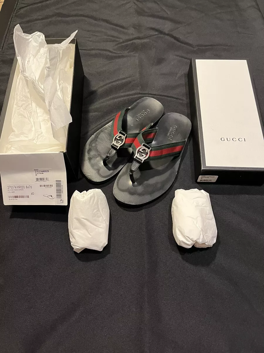 Gucci flip shop flops size 12