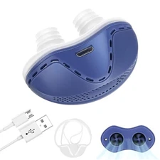 Rechargeable Blue Wearable Anti Snoring Device Stop Snoring Machine Health Care
