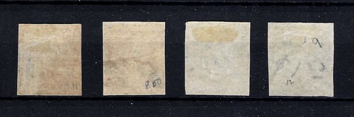 Barbados 1858 FU+ Imperf 6d & 1/- All SG Listed Shades SG11-SG12a Cat. £485 - Picture 2 of 2
