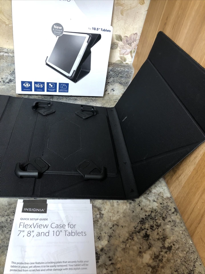 Open Box Insignia FlexView Folio Case for 10.5” Tablets Black - Image 4 of 4