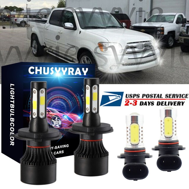 For Toyota Tundra 2000-2006 LED Headligh Bulb Kit H4 Fog Light 9006
