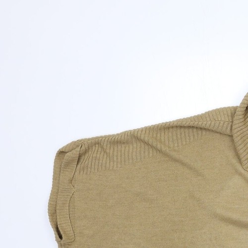 New Look Womens Beige Cowl Neck Acrylic Blend Jumper Size 12 - Picture 3 of 12
