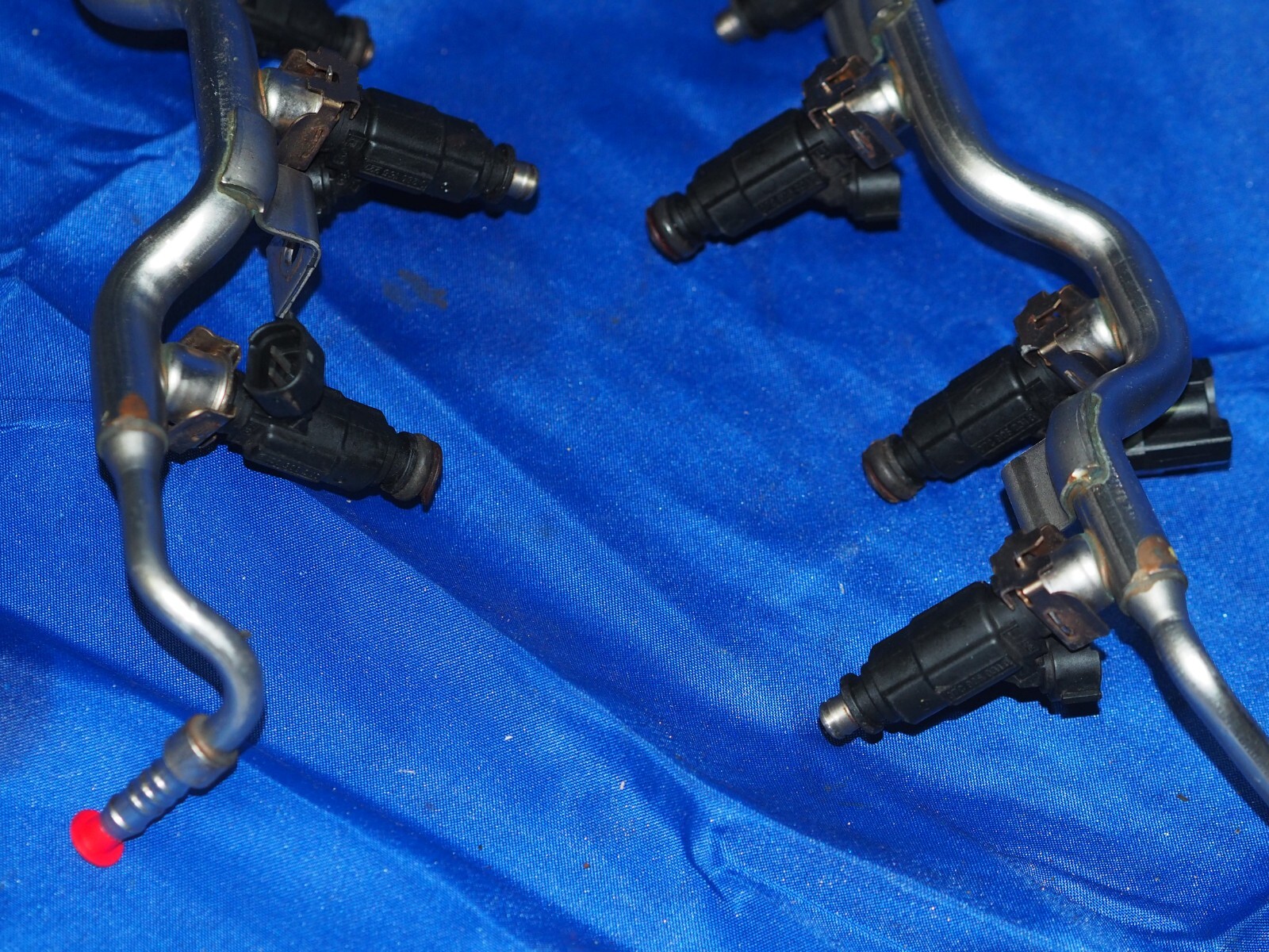 2003-2010 Bentley Flying Spur GT GTC 6.0L Engine Fuel Rails W/Injectors Tested!