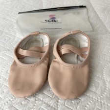Stelle Ballet Slippers Dance Shoes Girls 4 - 5 Years Old Pink Leather 6.5  L