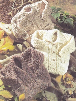 Knitting Pattern Childrens & Toddlers Cardigans / Jackets & Sweater Chunky 22-34
