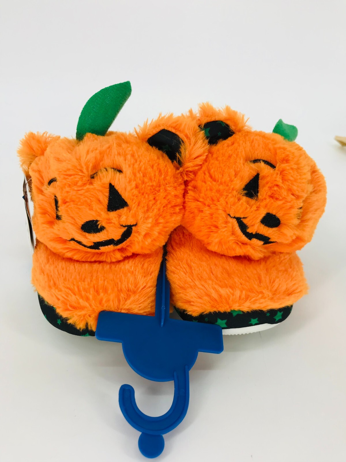 Build A Bear Pumpkin Slippers for Boys and Girls Halloween House Shoes Size 12-13