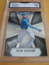 KRIS BRYANT CUBS 2016 DONRUSS OPTIC ILLUSION # I-9 GRADED 10 L@@@K