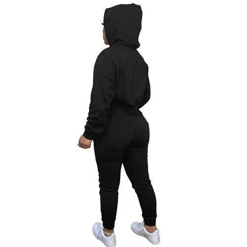 Ladies Jogger Set Long Sleeve Two Piece Outfit Women Loose Fit Jogging - Picture 16 of 141
