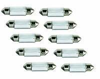 10X Soffitte C10W 10W 12V 41/42Mm Sofitte Lampe Kennzeichen Innenraumbirne