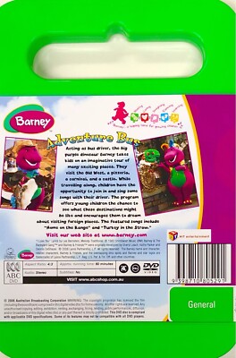 109 New Sealed ABC For Kids Barney - Adventure Bus - DVD 2004
