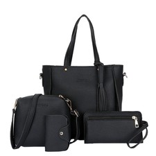 4pcs/set Women Handbag Messenger Leather Shou...