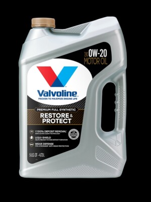 5qt Valvoline Restore & Protect Full Synthetic Motor Oil SAE 0W-20 (BOX OF 3)