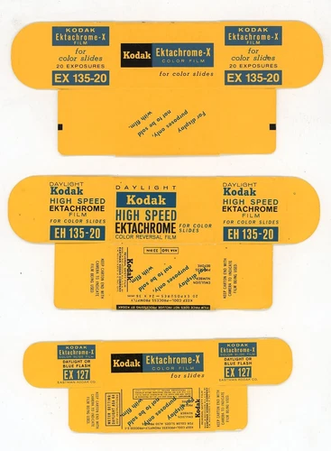 KODAK Ektachrome EX EH 135 127 FOR DISPLAY ONLY Film boxes