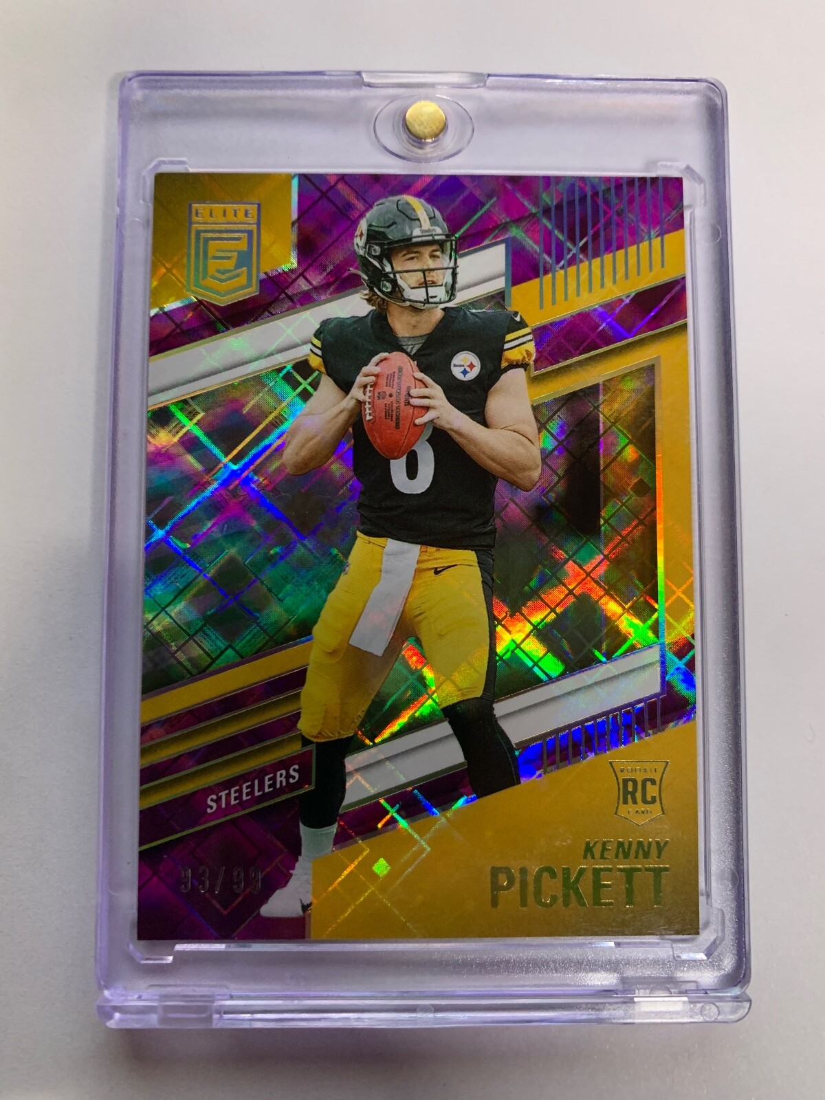 KENNY PICKETT 2022 Donruss Elite #101 Purple Refractor Parallel /99 3A
