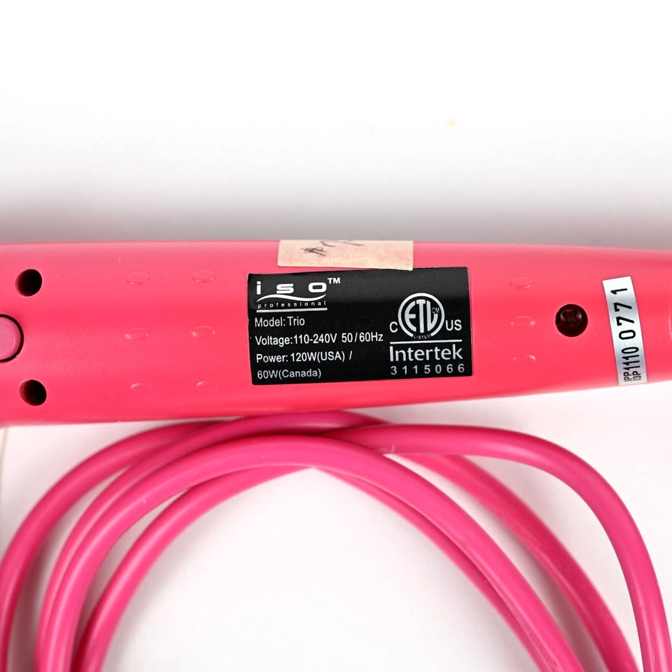 ISO Professional Trio Pink Hair Curling Iron Set 19MM, 25MM, 32MM - Image 2 of 2