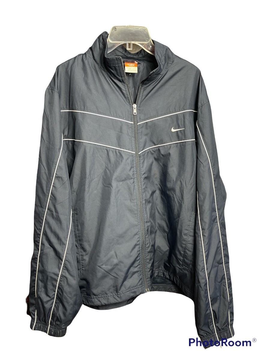 Nike The Athletic Dept Mens Navy Blue Zip Up Windbreaker Jacket