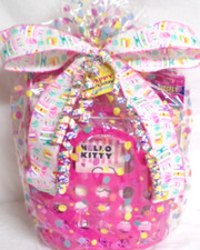 NUEVA CESTA DE REGALO DE CUMPLEAÑOS HELLO KITTY MOCHILA JUGUETES DE JARDÍN JUEGO AURICULARES