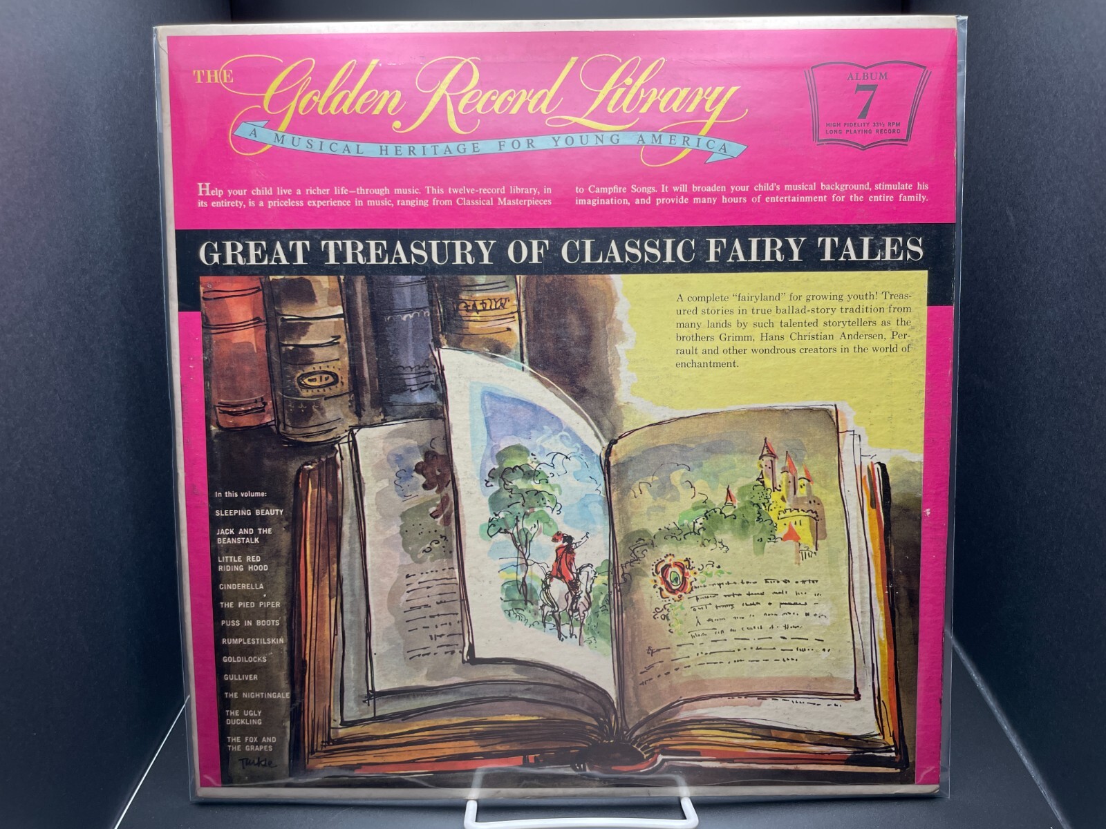 1959 THE GOLDEN RECORD LIBRARY #7 GREAT TREASURY OF CLASSIC FAIRY TALES ...