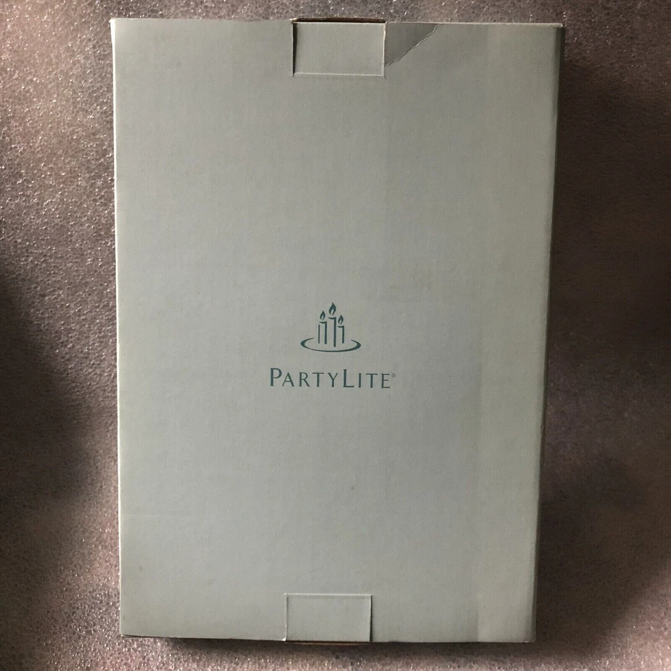 NUEVA LINTERNA DE LUZ TRANQUILA PARTYLITE CON TAZA VOTIVA Y SOPORTE P8181L P8181WB RARA Foto 4 de 4