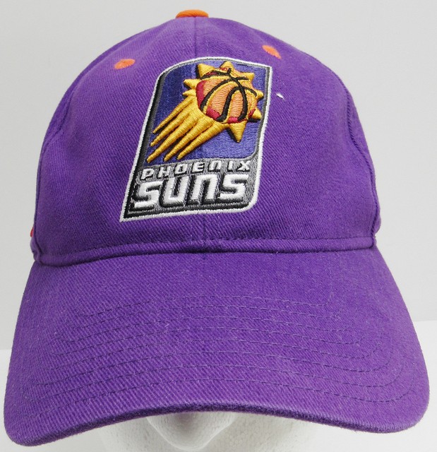 NBA PHOENIX SUNS BASKETBALL EMBROIDERED PURPLE COTTON BASEBALL HAT CAP