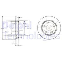 2X Delphi BG4118C Bremsscheibe FüR Honda