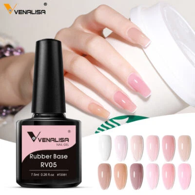 Cover Rubber Base Coat Nail Gel Polish Camouflage Colours French Manicure UV LED