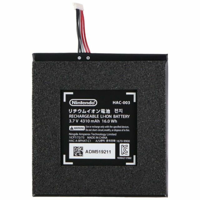 Nintendo Original Switch Console Battery HAC003 - Black for sale