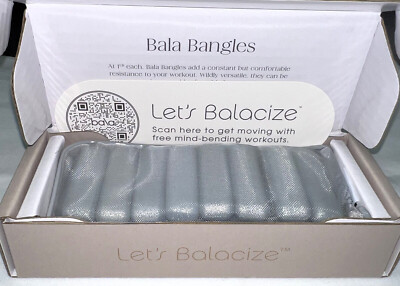 Discontinued Color SILVER SHINE  - BALA Bangles 2 X  2 Lb each  NEW