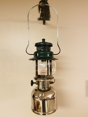 RARE* Vintage Coleman Nickel 242C Single Mantle Lantern 12/1947