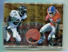 1997 Collector's Edge - TERRELL DAVIS. NATRONE MEANS - Game Used Playoff Ball